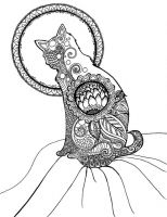 Zentangle Cat
